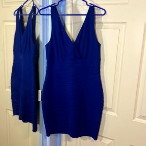 Royal Blue Bandeau dress Size M